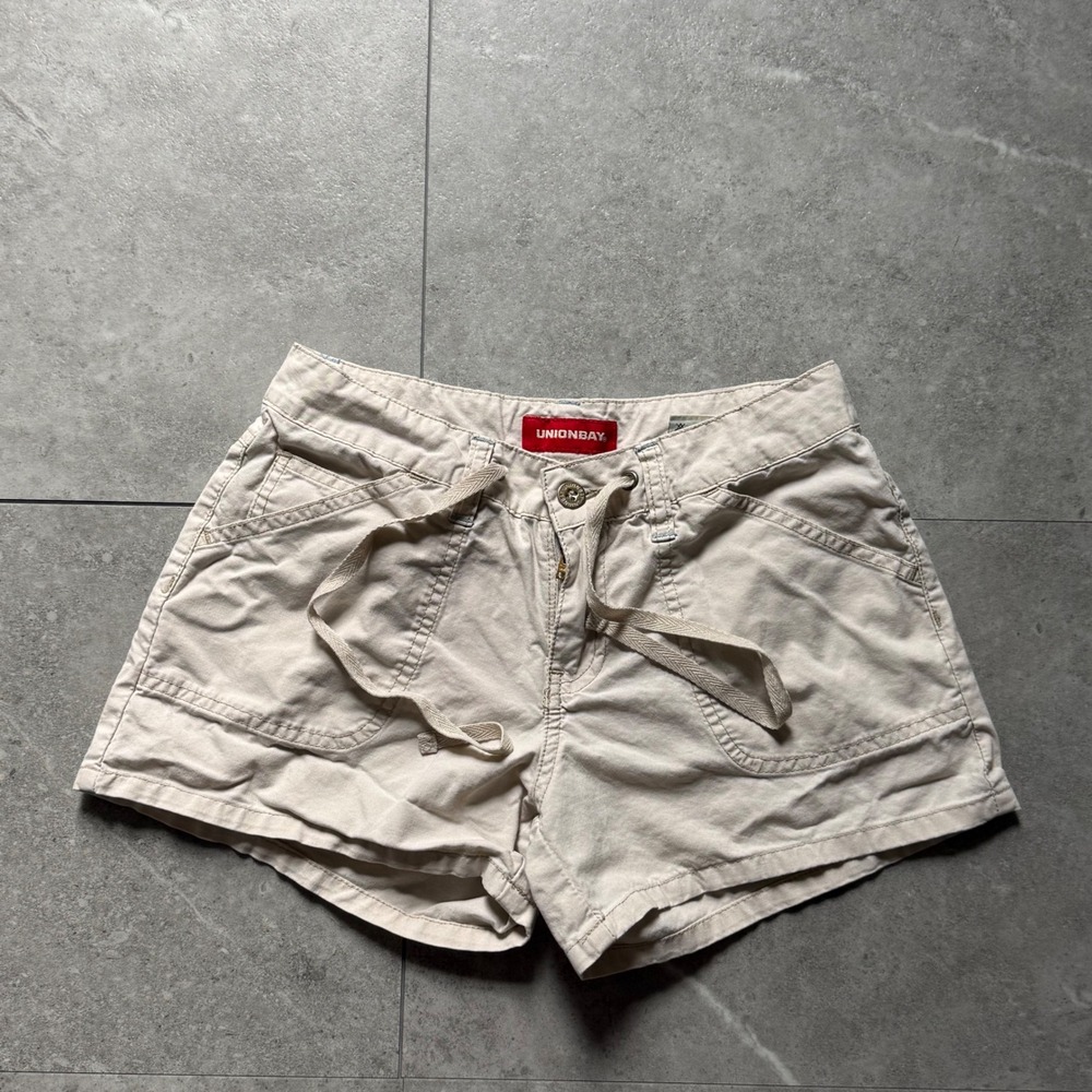 Y2K Unionbay Utility Khaki Cargo Shorts Size 1